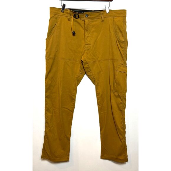 Prana Stretch Zion Straight Pant 36x30 Bronzed Quick Dry DWR Fabric UPF 50+ Abra - Picture 2 of 12